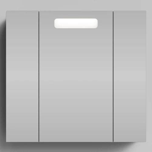 Зеркало Мальта 80, Мрамор Графит софт тач ПВХ 4044-3