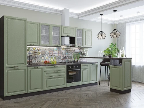 Кухня Ницца-02 дуб оливковый