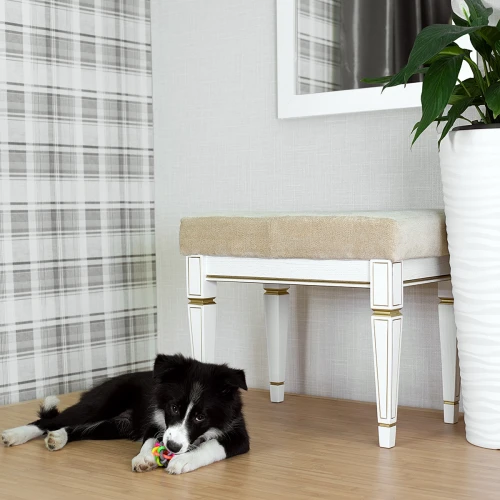 Банкетка Васко В 97Н белый ясень/золото