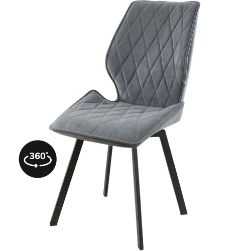 Обеденная группа (Стол Дели и 4 стула Амаретто), серый