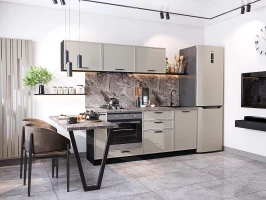 Кухонный гарнитур Фрейм-01 Clay Silk Graphite