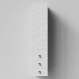 Пенал Квадро 35 подвесной, Белый камень ПВХ 57805, левый