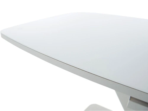 Обеденная группа (Стол Орлеан стекло и 4 стула Модерн), белый