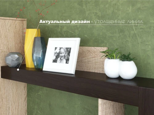 Стенка «Торонто», Дуб Сонома/венге