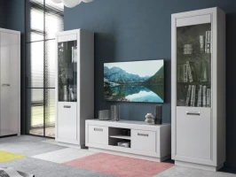 Гостиная «Эстель», Белый глянец