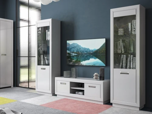 Гостиная «Эстель», Белый глянец