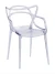DC459 Стул пластиковый литой, прозрачный