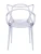 DC459 Стул пластиковый литой, прозрачный