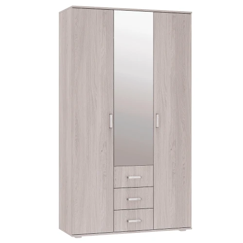 Шкаф трехдверный для одежды Белла, ясень белый