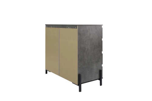 Комод НЕКСТ - К1 Камень темный, Черный