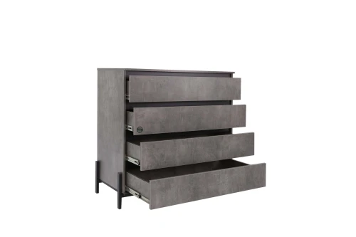 Комод НЕКСТ - К1 Камень темный, Черный