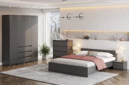 Спальня Денвер графит. Комплект 1