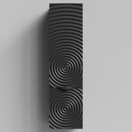 Пенал Эйфория 40 F1, пример RAL 9005 Чёрный янтарь, матовая, подвесной, левый