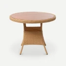 Стол Kipr D970 wood (с упаковкой) из искусственного ротанга