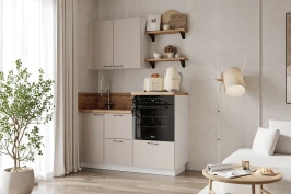 Готовая кухня КГ 1500 ПВХ, Магнолия Арника РМ