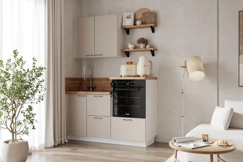 Готовая кухня КГ 1500 ПВХ, Магнолия Арника РМ