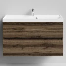 Тумба Бест 100 подвесной, Дуб крымский коричневый ПВХ 131005-9005 Vodok с раковиной в комплекте Тумба Бест 100 подвесной, Дуб крымский коричневый ПВХ 131005-9005 Vodok с раковиной в комплекте