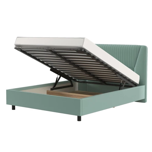 Кровать-11М 2 с подъемным основанием 1800 Вега Саксония Зеленый