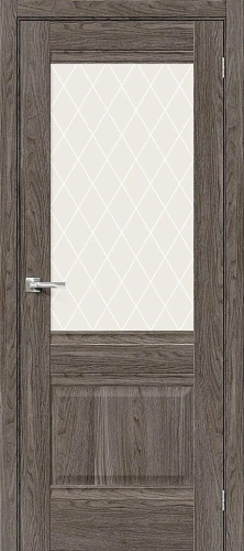 Межкомнатная дверь хард флекс BRAVO Прима-3 Ash Wood White Сrystal