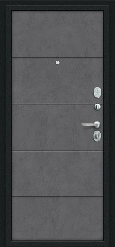 Входная дверь BRAVO Граффити-1 Букле черное/Slate Art 