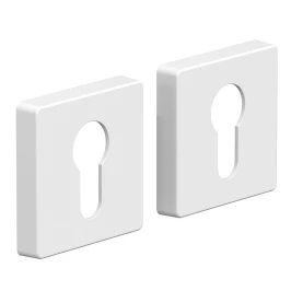 Накладка для межкомнатной двери BRAVO System R011Y МатБелый (AL315)