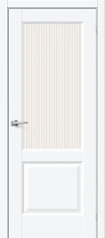 Межкомнатная дверь ПЭТ BRAVO Неоклассик-33 White Silk Magic Moru