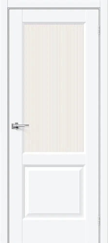Межкомнатная дверь ПЭТ BRAVO Неоклассик-33 White Silk Magic Moru
