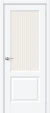 Межкомнатная дверь ПЭТ BRAVO Неоклассик-33 White Silk Magic Moru