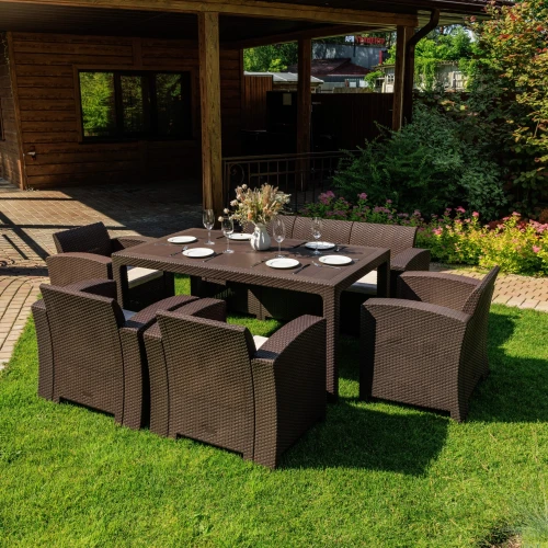 Обеденный комплект LANA LUX DINING L коричневый