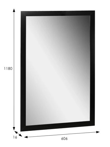 Зеркало настенное BeautyStyle 11 черный 118 см х 60,6 см