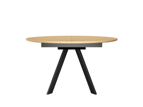 Стол DikLine RD120 Дуб Каселла натуральный/опоры черные