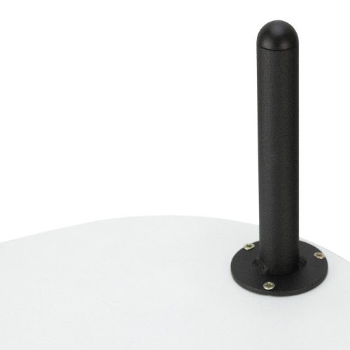 Стол журнальный МеталлАрт М036 белый мрамор/черный