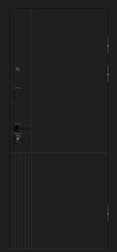 Входная дверь Прочее Optim Z-2 Нео Зеркало Муар черный/Белый