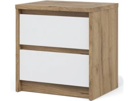 Тумба «Мишель» 2ящ, Дуб крафт золотой/Белый жемчуг