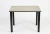 Стол DikLine DKT90 Керамика бежевый матовый (light yellow)/подстолье черное/опоры черные