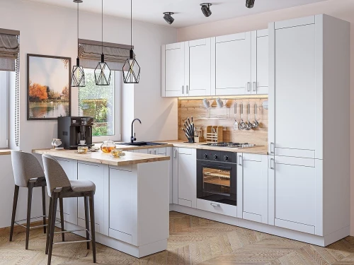 Модульная кухня Лофт-06 Super White