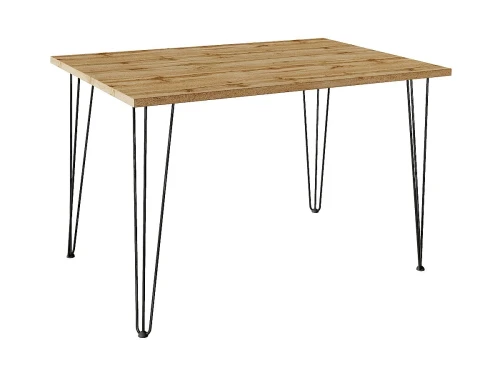 Стол обеденный прямоугольный TLC-1.2 Wotan Oak 2S Black 732*1200*750