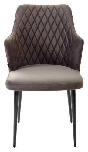 Стул HERMAN ГРАФИТ #14 велюр / черный каркас М-City