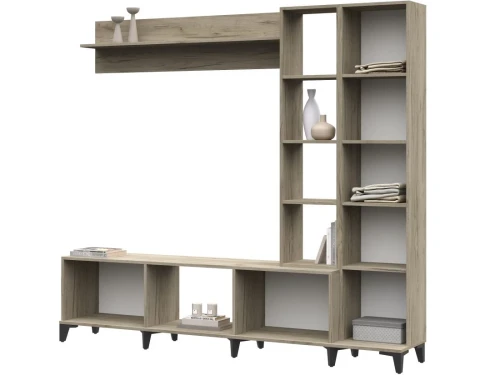 Стенка «Аурелия», дуб крафт серый