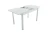 Стол Гамбург 2, Белый/Стекло белое
