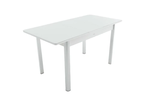 Стол Гамбург 2, Белый/Стекло белое