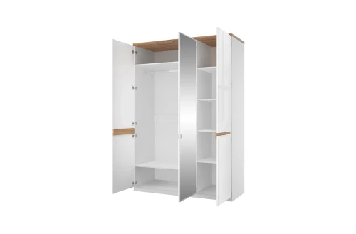 TAURUS, Шкаф 3DG HZ. Цвет БЕЛЫЙ / ДУБ ВОТАН