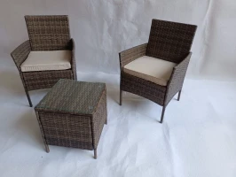 Комплект мебели из ротанга VIRGINIYA BALCONY SET brown