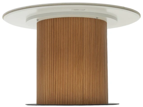 Стол MESA D120 цвет БЕЛЫЙ МРАМОР M326 / Каркас OAK, ®DISAUR