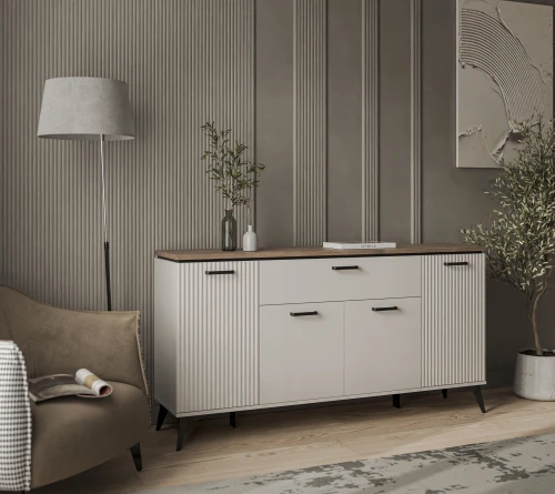 VINATI, Тумба 4D1S. Цвет ПЕРСИДСКИЙ ЖЕМЧУГ/ АМАРОК