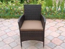 Комплект кресел плетеных из полиротанга Вирджиния (Анкор) с подушкой 5 мм  -  Шоколад