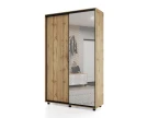 Шкаф-купе PRIME, 140х45х230 Дуб вотан с зеркалом