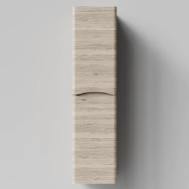 Пенал Адель 35 (2 двери) подвесной, Дубослив ореховый светлый ПВХ 3445, левый, бельевая корзина