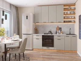 Кухонный гарнитур Фрейм-02 Clay Silk Дуб Вотан