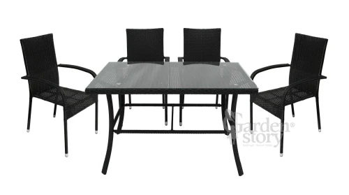 Набор мебели Парис  арт.GS013/GS017 черный,  "Garden story"